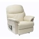 Drive Lars Dual Motor Leather Riser Recliner Chair (Cream)