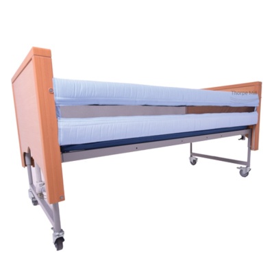 Quilted Bed Bumpers With Net Windows and Base for Two-Rail Profiling Beds (Machine Washable)