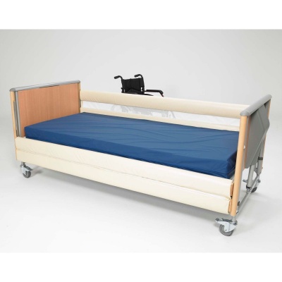 Bed Rail Net Bumpers for Two-Rail Hospital Beds (Zipped)